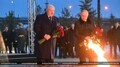 Церемония открытия Мемориального комплекса в память о мирных жителях СССР - жертвах нацистского геноцида в годы Великой Отечественной войны.
